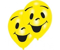 Balionai „Emoji Smile“ (šypsenėlė), 8 vnt., 10 colių (25,4 cm)