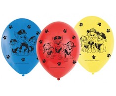 Balionai „Paw Patrol“ herojai, 6 vnt. 9 colių (22,8 cm)