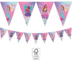 Barbės fantazijos vėliavėlės girlianda FSC 2,3 m