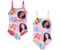Barbie batikos imitacijos vaikiškas maudymosi kostiumėlis, 4-10 metų