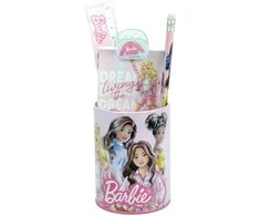 Barbie dažų kanceliarinių prekių rinkinys, 7 vnt.