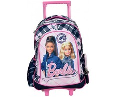 Barbie Mode mokyklinė kuprinė su ratukais, 46 cm