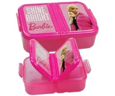 Barbie Shine Bright daugiaskyrė pietų dėžutė, sumuštinių dėžutė