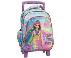 Barbie Sparkle riedanti darželio kuprinė, krepšys 30 cm