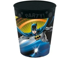 Batman Rogue Rage mikro aukščiausios kokybės plastikinių puodelių rinkinys 4 vnt. po 250 ml