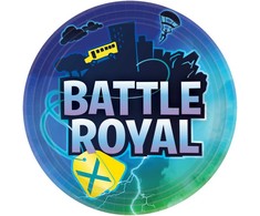 „Battle Royal Storm“ popierinės lėkštės, 8 vnt., 22,8 cm