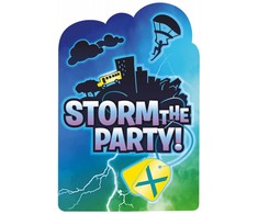 „Battle Royal Storm“ vakarėlio kvietimų rinkinys, 8 vnt.