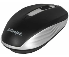 Belaidė Pelė - Activejet AMY-313 Optinė USB 1200 DPI Abipusė Juoda/Pilka