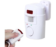 Wireless movement sensor alarm + 2 key fobs 105db