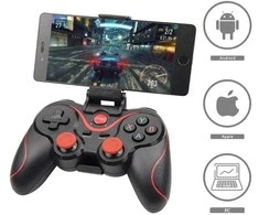 Belaidis žaidimų pultelis telefonui su USB ir Bluetooth jungtimi
