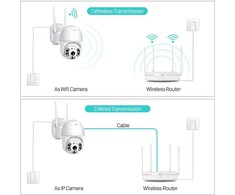 Outdoor camera ip wifi full hd zoom
