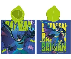 MCU Batman Poncho badehåndklæde med hætte - 100 procent bomuld