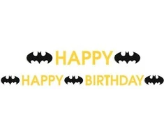 Amscan Batman bogstavs banner