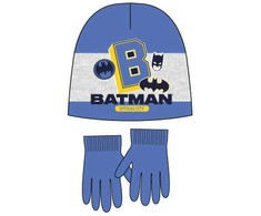 Batman Betmeno Gotham City kepurės ir pirštinių rinkinys vaikams 54 cm