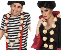 Bigbuy Carnival Karoliai Geltona Halloween