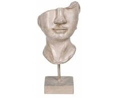 Bigbuy Home Dekoratyvinė figūrėlė Rusvai gelsva Veidas 12,5 x 13,5 x 27,5 cm