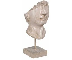 Bigbuy Home Dekoratyvinė figūrėlė Rusvai gelsva Veidas 12,5 x 13,5 x 27,5 cm