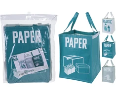 Bigbuy Home Šiukšlių maišai Paper-Plastic-Metal Pakuotėje yra 3 vienetų