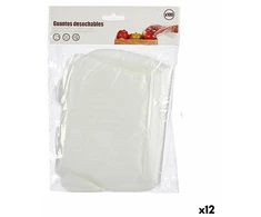 Bigbuy Home Vienkartinės pirštinės Rinkinys Skaidrus Plastmasinis (12 vnt.)