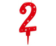Bigbuy Party Žvakė Gimtadienio Numeriai 2 (12 vnt.)