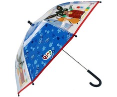 Bing mėlynas vaikiškas permatomas skėtis √ò72 cm