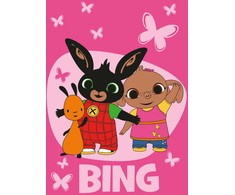 Koc polarowy 100x150 Królik Bunny Bing rožinis JF24