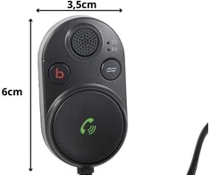 Bluetooth automobilio siųstuvas su USB ir AUX jungtimis