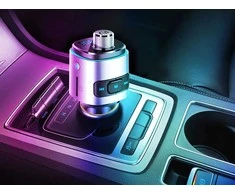 Automobilinis Bluetooth FM siųstuvas su USB įkrovikliu