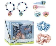 „Bluey Happy“ 8 dalių plaukų aksesuarų ir papuošalų rinkinys
