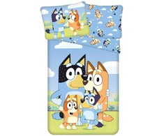 „Bluey Happy Family“ patalynės komplektas 140–200 cm, 70 x 90 cm