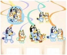 „Bluey Joke“ juostelių dekoracijų 6 vnt. rinkinys