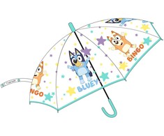 „Bluey Star“ vaikiškas permatomas pusiau automatinis skėtis √ò74 cm