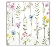 Botaninės servetėlės su gėlėmis, 20 vnt., 33x33 cm, FSC