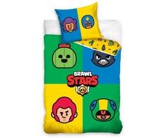 „Brawl Stars“ patalynės komplektas „Brawlers“ 140–200 cm, 70 x 90 cm