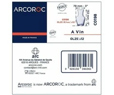 Stiklinis ąsotis vyno vandens gėrimams Arcoroc FLUID 1 l rinkinys 6 vnt - Hendi L3965