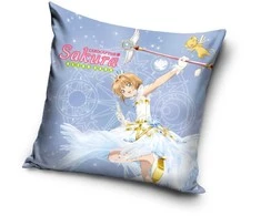 Cardcaptor Sakura dekoratyvinės pagalvės užvalkalas 40x40 cm, aksomas