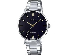 CASIO MOTERIŠKAS LAIKRODIS LTP-VT01D-1B + DĖŽUTĖ