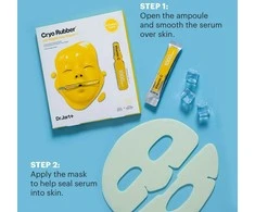 Dr. Jart+ Dr Jart Cryo Vitamin C Rubber Brightening Mask skaistinamoji lakštinė veido kaukė, 1 vnt.