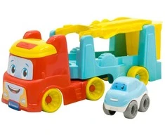 „Clementoni“ spalvingas apverčiamas automobilių transporteris „Vehicle Team“ 2 viename
