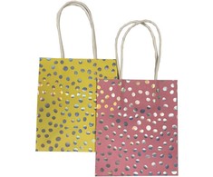 „Colored Dots“ popieriniai dovanų maišeliai, 6 vnt.