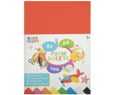 „Colour Crafts“ putplasčio lakštai, 8 vnt.