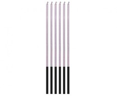 „Colour Magic Flame Lilac“, alyvinė gimtadienio žvakė, 6 vnt. žvakių rinkinys