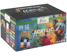 „Colour Nassau“ akrilinių dažų rinkinys su teptuku
