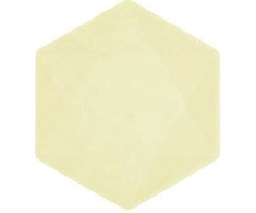 „Colour Vert Decor“ geltonų šešiakampių plokščių lėkščių rinkinys, 6 vnt., 15,8 cm