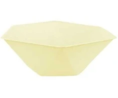 „Colour Vert Decor“ geltonų šešiakampių gilių lėkščių rinkinys, 6 vnt., 15,8 cm
