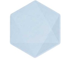 „Colour Vert Decor“ mėlynos šešiakampės lėkštės, 6 vnt., 15,8 cm