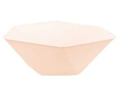 „Colour Vert Decor Peach“ šešiakampės gilios lėkštės, 6 vnt., 15,8 cm