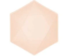 „Colour Vert Decor Peach“ šešiakampės gilios lėkštės, 6 vnt., 15,8 cm
