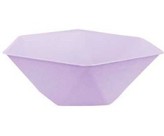 „Colour Vert Decor“ violetinių šešiakampių gilių lėkščių rinkinys, 6 vnt. - 15,8 cm