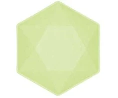 „Colour Vert Decor“ žalios spalvos šešiakampių gilių lėkščių rinkinys, 6 vnt. - 15,8 cm